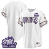 Minnesota Vikings Team 2026 Rivalries Edition Vapor Baseball Jersey - All Stitched - White