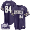 Minnesota Vikings Randy Moss 2026 Rivalries Edition Vapor Baseball Jersey - All Stitched - Purple