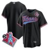 Tennessee Titans Team 1997 Throwback Limited Cool Baseball Jersey - All Stitched - Black