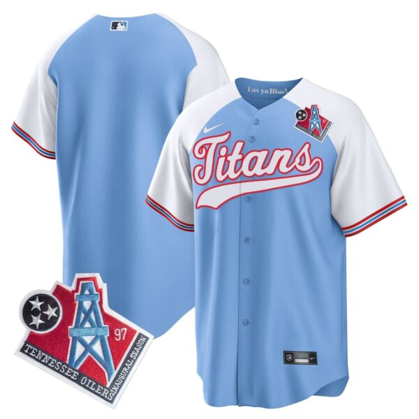 Tennessee Titans Team 1997 Throwback Limited Cool Baseball Jersey - All Stitched - Alternate