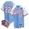 Tennessee Titans Derrick Henry 1997 Throwback Limited Cool Baseball Jersey - All Stitched - Alternate