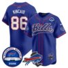 Buffalo Bills Dalton Kincaid 86 2026 Inaugural Season Patch Baseball Jersey - All Stitched - Royal