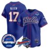 Buffalo Bills Josh Allen 17 2026 Inaugural Season Patch Baseball Jersey - All Stitched - Royal