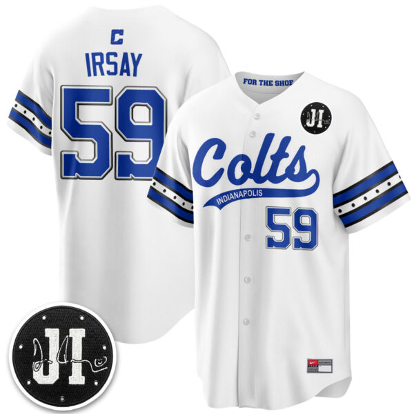 Indianapolis Colts Jim Irsay 2026 Rivalries Vapor Baseball Jersey - All Stitched - White