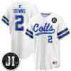 Indianapolis Colts Josh Downs 2026 Rivalries Vapor Baseball Jersey - All Stitched - White
