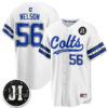 Indianapolis Colts Quenton Nelson 2026 Rivalries Vapor Baseball Jersey - All Stitched - White