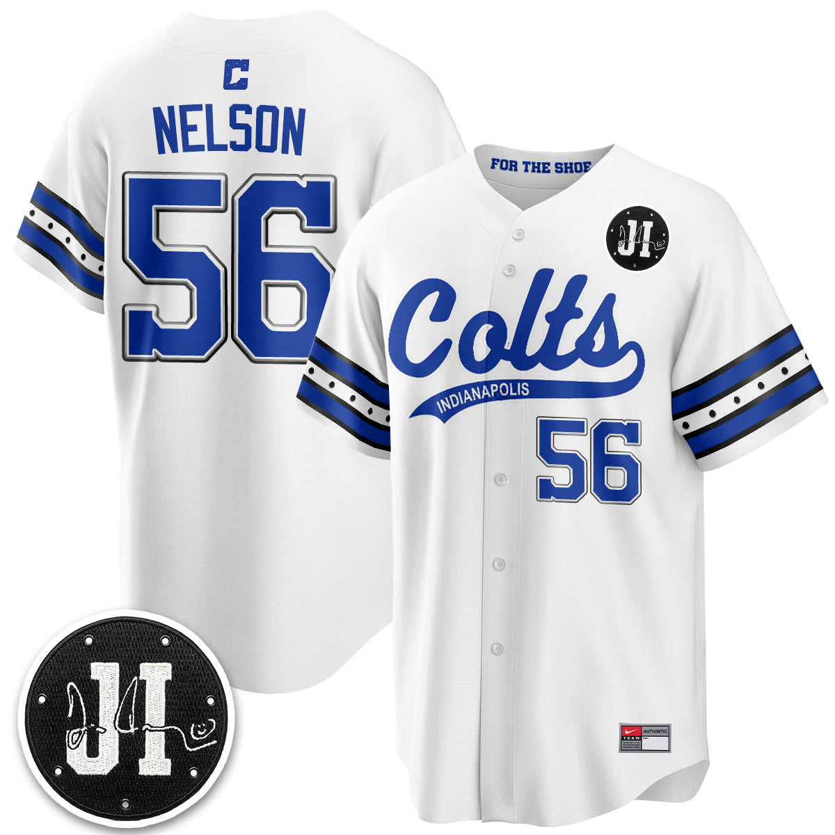 Indianapolis Colts Quenton Nelson 2026 Rivalries Vapor Baseball Jersey - All Stitched - White