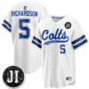 Indianapolis Colts Anthony Richardson 2026 Rivalries Vapor Baseball Jersey - All Stitched - White