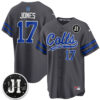 Indianapolis Colts Daniel Jones 2026 Rivalries Vapor Baseball Jersey - All Stitched - Anthracite