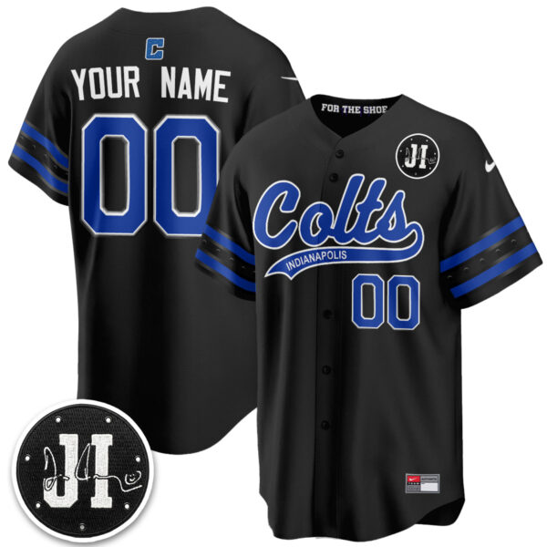 Indianapolis Colts 2026 Rivalries Vapor Custom Baseball Jersey - All Stitched - Black