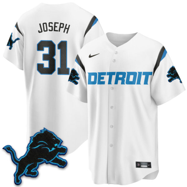 Detroit Lions Kerby Joseph 2026 Rivalries Vapor Baseball Jersey - All Stitched - White
