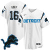 Detroit Lions Jared Goff 2026 Rivalries Vapor Baseball Jersey - All Stitched - White