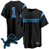 Detroit Lions Team 2026 Rivalries Vapor Baseball Jersey - All Stitched - Black