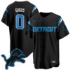 Detroit Lions Jahmyr Gibbs 2026 Rivalries Vapor Baseball Jersey - All Stitched - Black