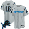 Detroit Lions Jared Goff 2026 Rivalries Vapor Baseball Jersey - All Stitched - Gray