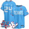Houston Texans Derek Stingley Jr. 2026 Rivalries Vapor Baseball Jersey - All Stitched - Blue