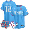 Houston Texans Nico Collins 2026 Rivalries Vapor Baseball Jersey - All Stitched - Blue