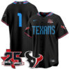 Houston Texans Team 2026 Rivalries Vapor Baseball Jersey - All Stitched - Black