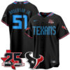 Houston Texans Will Anderson Jr. 2026 Rivalries Vapor Baseball Jersey - All Stitched - Black