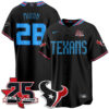 Houston Texans Joe Mixon 2026 Rivalries Vapor Baseball Jersey - All Stitched - Black