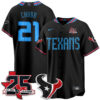 Houston Texans Nick Chubb 2026 Rivalries Vapor Baseball Jersey - All Stitched - Black