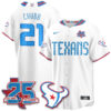 Houston Texans Nick Chubb 2026 Rivalries Vapor Baseball Jersey - All Stitched - White