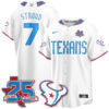 Houston Texans C.J. Stroud 2026 Rivalries Vapor Baseball Jersey - All Stitched - White