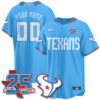 Houston Texans 2026 Rivalries Vapor Custom Baseball Jersey - All Stitched - Blue
