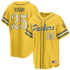 Green Bay Packers Keisean Nixon 2026 Rivalries Vapor Baseball Jersey - All Stitched - Yellow