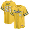 Green Bay Packers Tucker Kraft 2026 Rivalries Vapor Baseball Jersey - All Stitched - Yellow