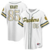 Green Bay Packers Tucker Kraft 2026 Rivalries Vapor Baseball Jersey - All Stitched - White