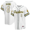 Green Bay Packers Josh Jacobs 2026 Rivalries Vapor Baseball Jersey - All Stitched - White