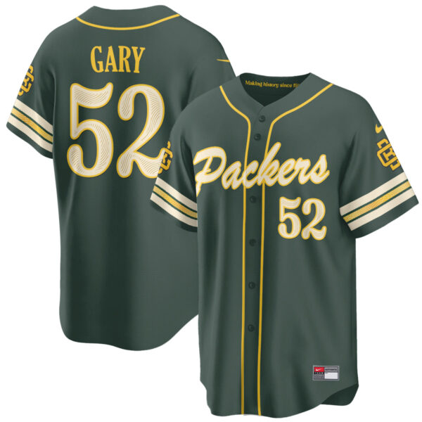 Green Bay Packers Rashan Gary 2026 Rivalries Vapor Baseball Jersey - All Stitched - Rivalries