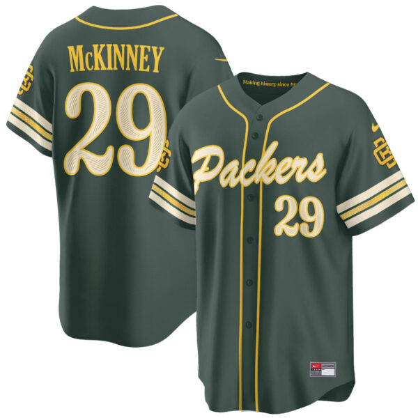 Green Bay Packers Xavier McKinney 2026 Rivalries Vapor Baseball Jersey - All Stitched - Rivalries