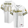 Green Bay Packers 2026 Rivalries Vapor Custom Baseball Jersey - All Stitched - White