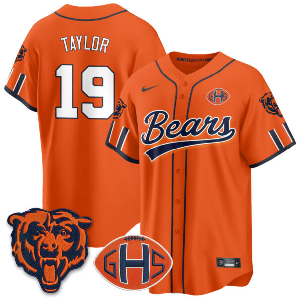 Chicago Bears Tory Taylor 2026 Rivalries Vapor Baseball Jersey - All Stitched - Orange