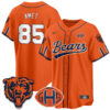 Chicago Bears Cole Kmet 2026 Rivalries Vapor Baseball Jersey - All Stitched - Orange