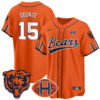 Chicago Bears Rome Odunze 2026 Rivalries Vapor Baseball Jersey - All Stitched - Orange