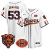 Chicago Bears T.J. Edwards 2026 Rivalries Vapor Baseball Jersey - All Stitched - White