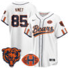 Chicago Bears Cole Kmet 2026 Rivalries Vapor Baseball Jersey - All Stitched - White