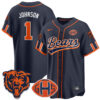 Chicago Bears Jaylon Johnson 2026 Rivalries Vapor Baseball Jersey - All Stitched - Navy
