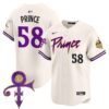 Men’s Minnesota Vikings Prince Patch Vapor Premier Limited Jersey – All Stitched – Cream – Prince 1958