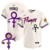 Men’s Minnesota Vikings Prince Patch Vapor Premier Limited Jersey – All Stitched – Cream – Prince