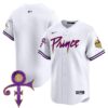 Men’s Minnesota Vikings Prince Patch Vapor Premier Limited Jersey – All Stitched – White – Team