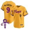 Men’s Minnesota Vikings Prince Patch Vapor Premier Limited Jersey – All Stitched – Gold – J.J. McCarthy