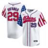 49ers White 2024 Independence Day Vapor Premier Limited Jersey – All Stitched – Men – Talanoa Hufanga
