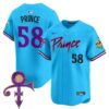 Men’s Minnesota Vikings Prince Patch Vapor Premier Limited Jersey – All Stitched – Light Blue – Prince 1958