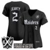 Womens Las Vegas Raiders Gothic Sin City Shadows Edition Vapor Baseball Jersey – All Stitched – Black – Asthon Jeanty Jersey