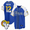 Rams Baseball Jersey – All Stitched – Royal Alternate – Puka Nacua Jersey