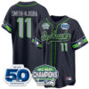 Seattle Seahawks NFC West Division Champions Vapor Limited Baseball Jersey – All Stitched – Navy – Smith-Njigba Jersey